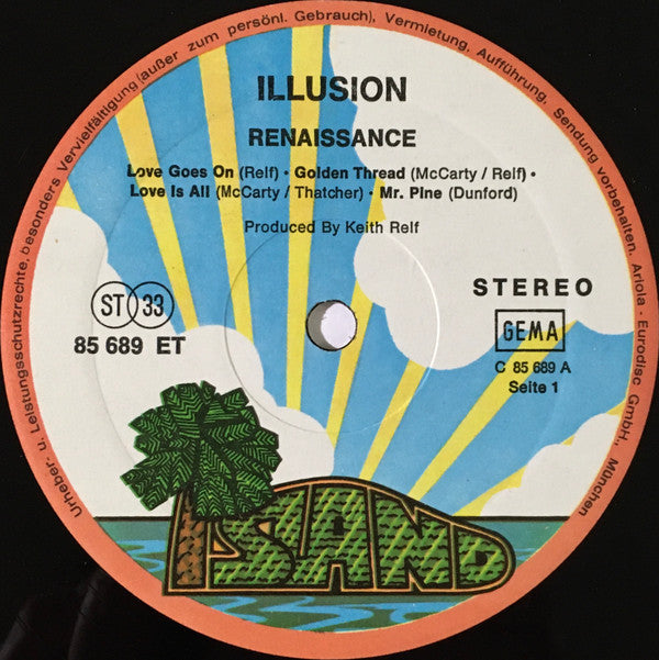 Renaissance (4) : Illusion (LP, Album, RE, Gat)