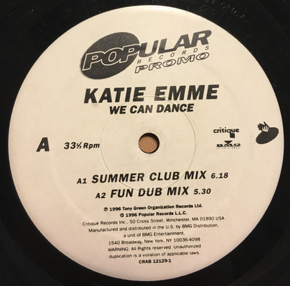 Katie Emme : We Can Dance (12", Promo)