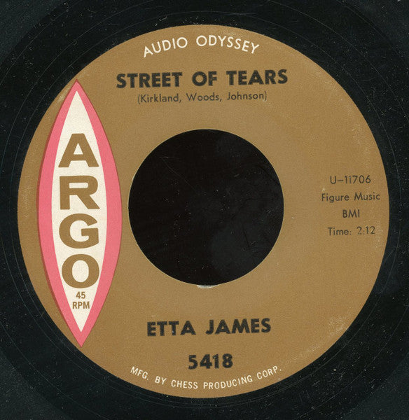 Etta James : Stop The Wedding / Street Of Tears (7", Single)