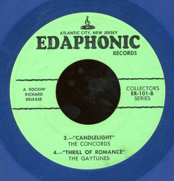 The Ambassadors (15) / The Orioles / The Concords (5) / The Gaytunes : Darling I'm Sorry / Moonlight / Candlelight / Thrill Of Romance (7", EP, Comp, RE, Blu)