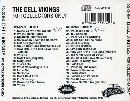 The Dell-Vikings : For Collectors Only (2xCD, Comp)