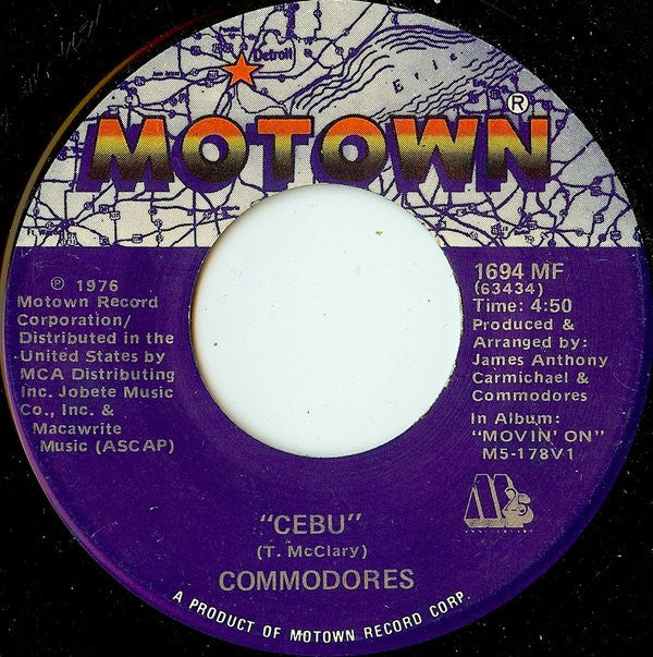 Commodores : Only You / Cebu (7", Single)