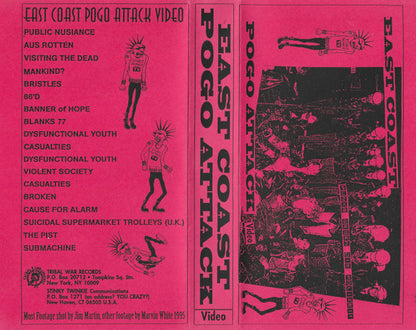 Various : East Coast Pogo Attack (VHS, Comp, NTSC, Red)