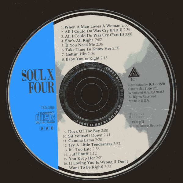 Various : Soul X Four - Masters Of The Blues (CD, Comp, RM)