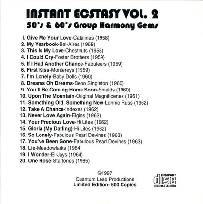 Various : Instant Ecstasy Vol.2 (CD, Comp, Ltd)