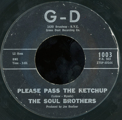The Soul Brothers (24) : Come On And Love Me (7", Styrene)