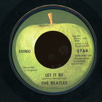 The Beatles : Let It Be (7", Single, RE, Win)
