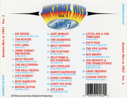 Various : Jukebox Hits Of 1957 Volume 1 (CD, Comp)