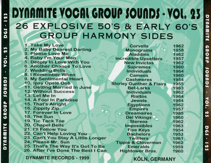 Various : Dynamite Group Sounds Vol. 23 - 26 Explosive Group Harmony Sides (CD, Comp)