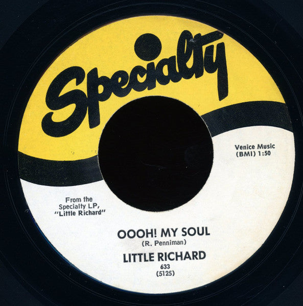 Little Richard : Oooh! My Soul / True, Fine Mama (7", Single, RE)