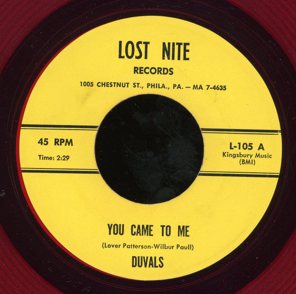 The Duvals (3) : You Came To Me / Ooo - Wee Baby (7", RE, Red)