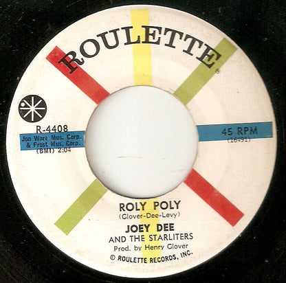 Joey Dee & The Starliters : Hey, Let's Twist / Roly Poly (7", Single)