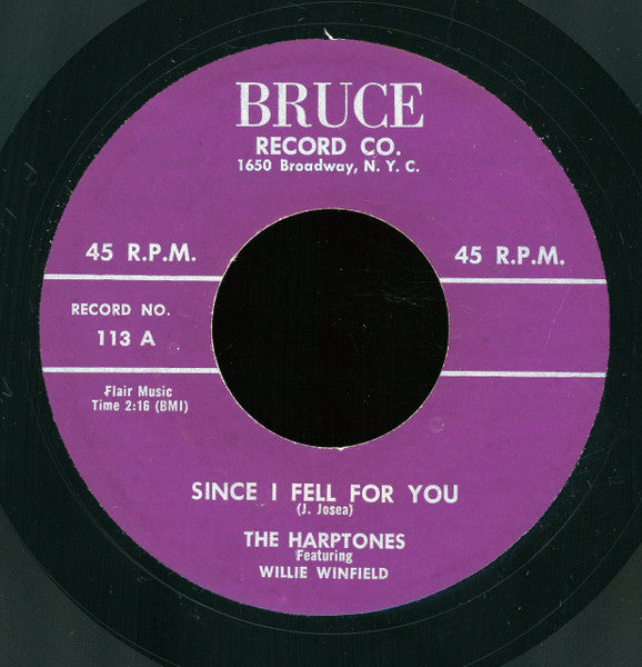 The Harptones : Since I Fell For You (7", RE)