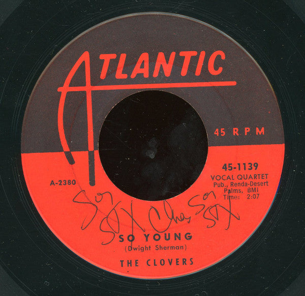 The Clovers : So Young / I I I Love You (7", Single, Bes)