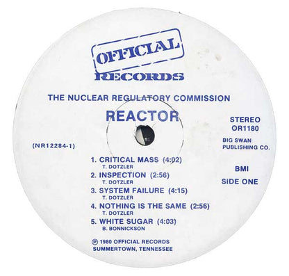 The Nuclear Regulatory Commission : Reactor (LP, Album)