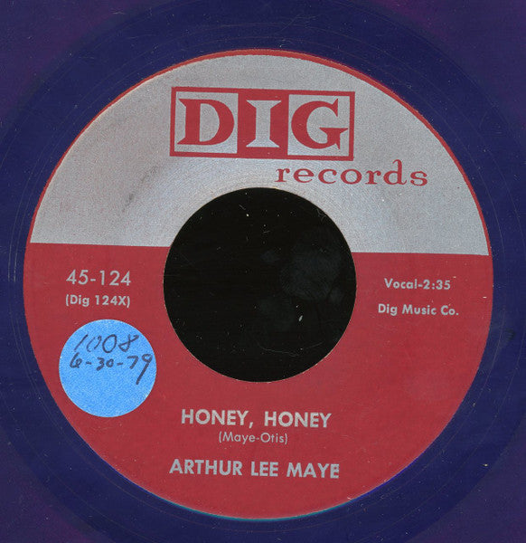 Arthur Lee Maye : Honey Honey / This Is The Night For Love (7", Unofficial, Pur)