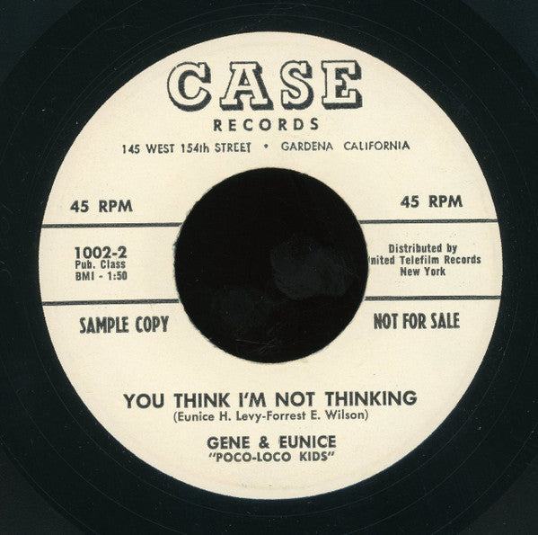 Gene And Eunice : Ah! Ah! (7", Promo)