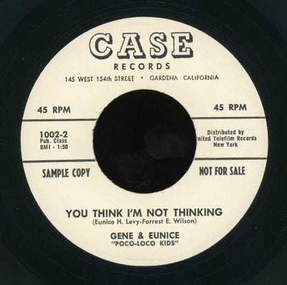 Gene And Eunice : Ah! Ah! (7", Promo)