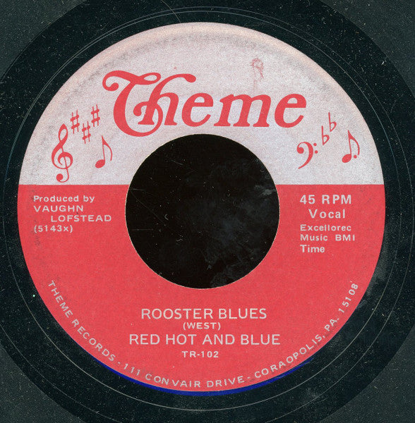 Red Hot And Blue : Rooster Blues / Certainly All (7")