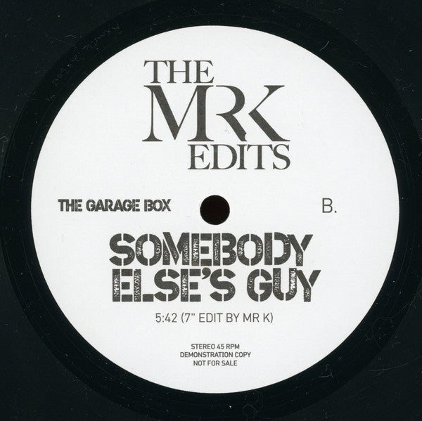 Mr. K : The Mr. K Edits (The Garage Box) (5x7", Promo + Box, Unofficial)