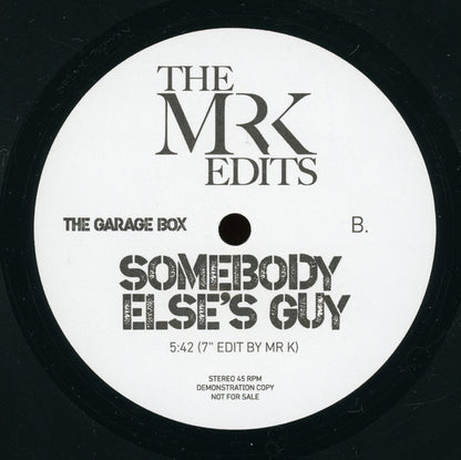 Mr. K : The Mr. K Edits (The Garage Box) (5x7", Promo + Box, Unofficial)