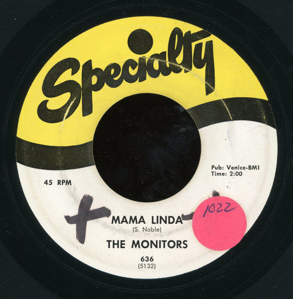 The Monitors (4) : Hop Scotch / Mama Linda (7", MSI)