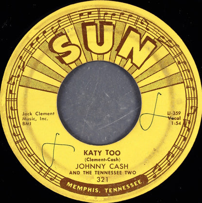 Johnny Cash & The Tennessee Two : I Forgot To Remember To Forget / Katy Too (7", Single, MSI)