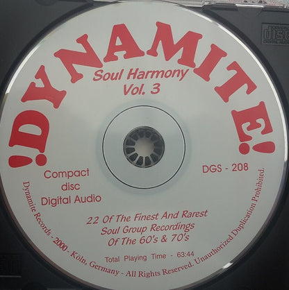 Various : Dynamite Soul Harmony - Volume 3 (CD, Comp)