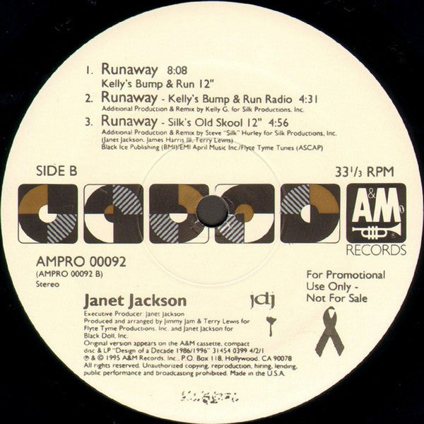 Janet Jackson : Runaway (2x12", Promo)