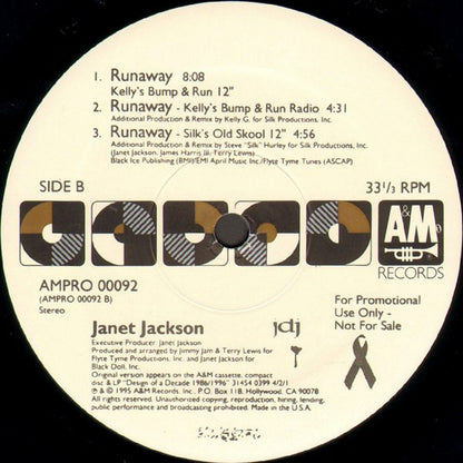 Janet Jackson : Runaway (2x12", Promo)