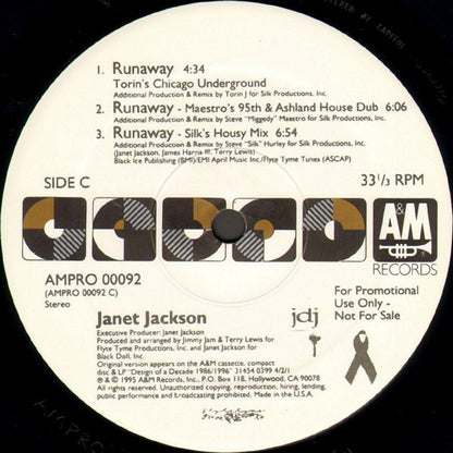 Janet Jackson : Runaway (2x12", Promo)