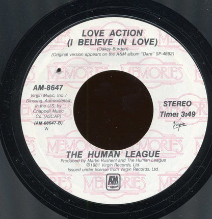 The Human League : Don't You Want Me / Love Action (I Believe In Love) (7", Single, RE, Styrene)