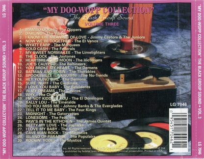 Various : "My Doo-Wopp Collection" The Black Group Sound Volume Three (CD, Comp)