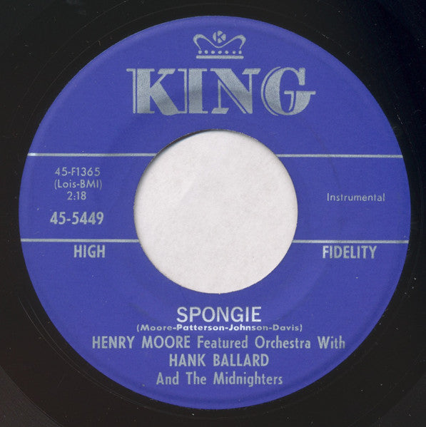 Henry Moore Featured Orchestra With  Hank Ballard & The Midnighters : Rock Junction (7", Single, Mono)
