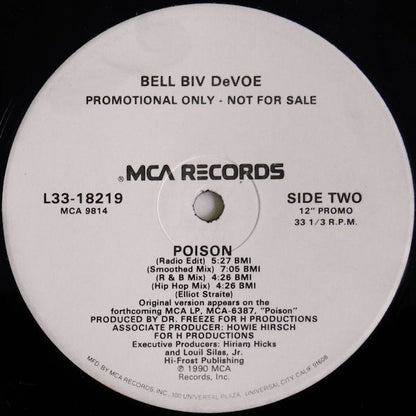 Bell Biv Devoe : Poison (12", Single, Promo)