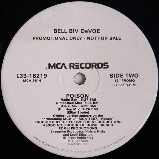 Bell Biv Devoe : Poison (12", Single, Promo)