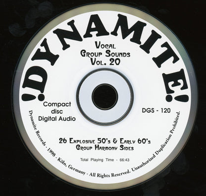 Various : Dynamite Group Sounds Vol. 20 - 26 Explosive Group Harmony Sides (CD, Comp)