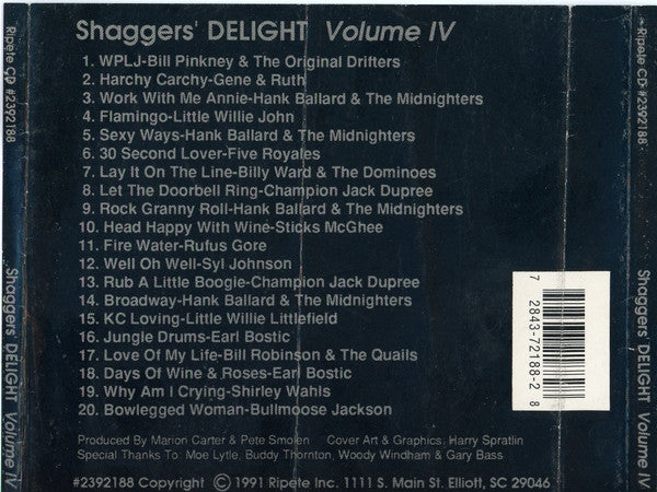 Various : Shagger's Delight Vol. IV (CD, Comp)
