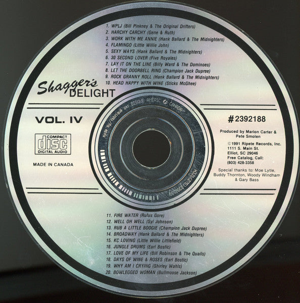 Various : Shagger's Delight Vol. IV (CD, Comp)
