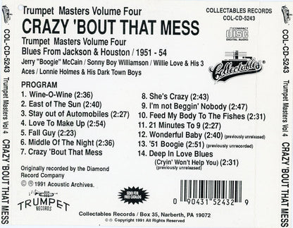 Various : Trumpet Masters Volume Four: Crazy 'Bout That Mess  (CD, Comp, RE)