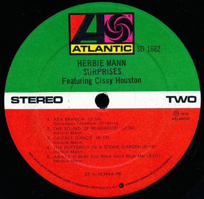 Herbie Mann Featuring Cissy Houston : Surprises (LP, Album, PR )