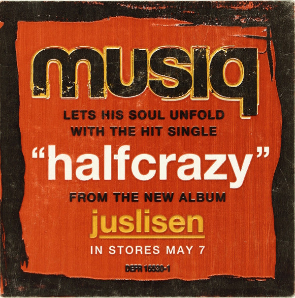Musiq Soulchild : Halfcrazy (12", Promo)