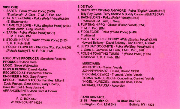 John Gora & Gorale : Take A Spin (Cass, Album)