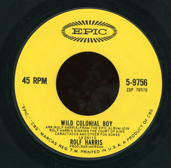 Rolf Harris : Wild Colonial Boy / The Thing (7", Styrene)