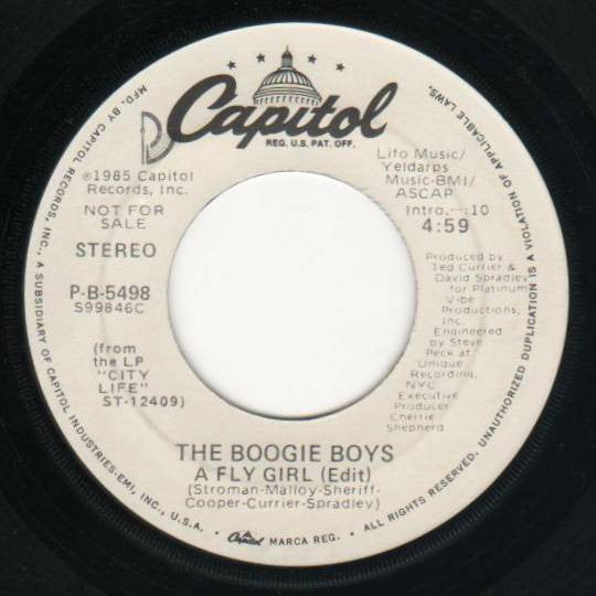 Boogie Boys : A Fly Girl (7", Promo)
