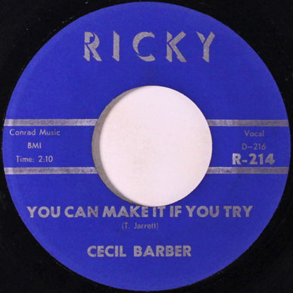 Cecil Barber : You Can Make It If You Try / I'm Not Know It All (7", Single)