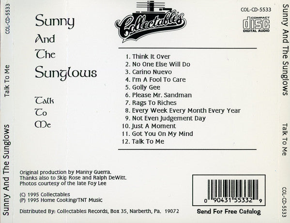 Sunny & The Sunglows : Talk To Me (CD)