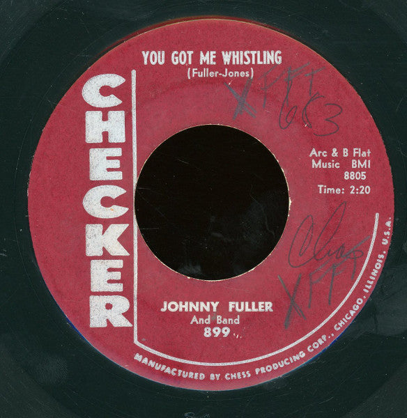 Johnny Fuller And Band : All Night Long (7", Single, RE)