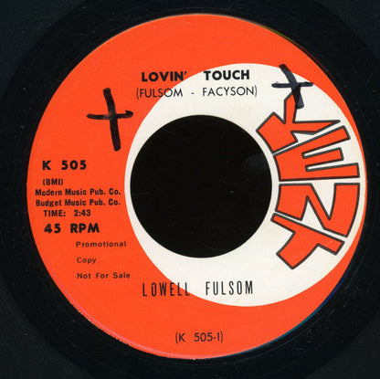 Lowell Fulson : Lovin' Touch (7", Promo)