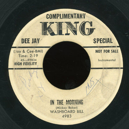 Washboard Bill : In The Morning / River Boat Dock (7", Promo)